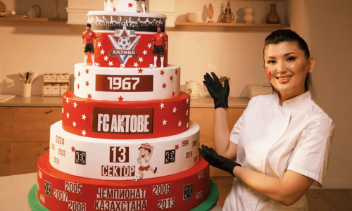 Кондитер после скандала с тортом для «Кайрата» испекла десерт в поддержку «Актобе»